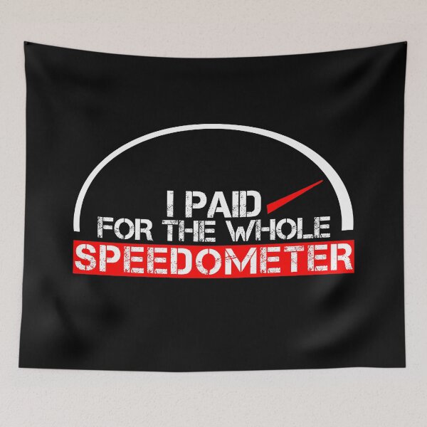 Item preview, I paid for the whole speedometer White, red, black - ironic designed and sold by Honest-Quotes.