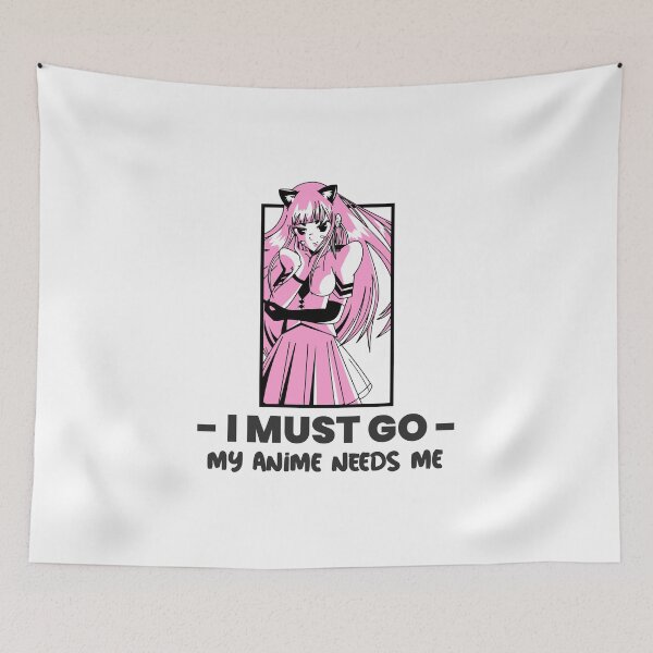 Item preview, Japanese I Must Go My Anime Needs Me designed and sold by WaGoods.
