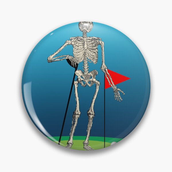 Item preview, Golf skeleton illustration designed and sold by luisraultg.