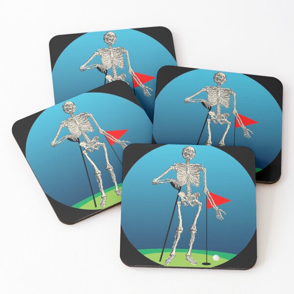 Item preview, Golf skeleton illustration designed and sold by luisraultg.