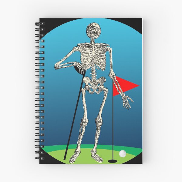 Item preview, Golf skeleton illustration designed and sold by luisraultg.