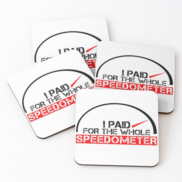 Item preview, I paid for the whole speedometer Black, red, white - ironic designed and sold by Honest-Quotes.