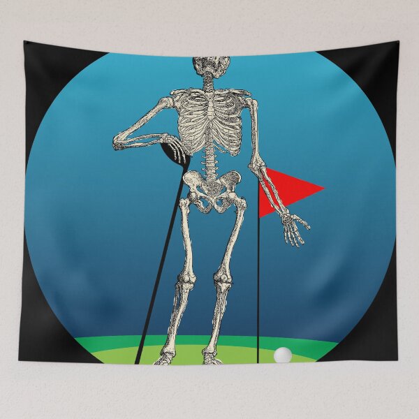 Item preview, Golf skeleton illustration designed and sold by luisraultg.