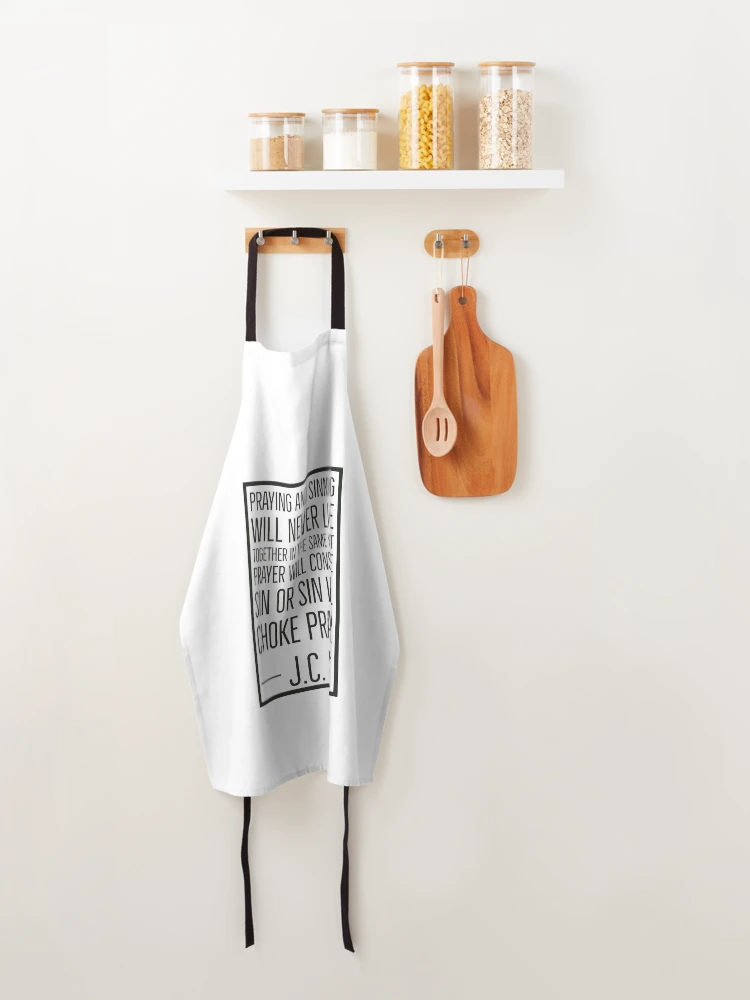 Thumbnail 4 of 6, Apron, JC Ryle Quotes - Praying designed and sold by HalpinDesign.