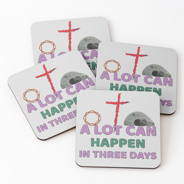 Item preview, A lot can Happen in Three days designed and sold by Feline Rockstars.