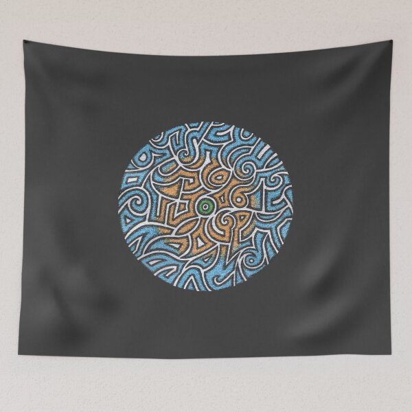 Item preview, Circle - yellow and blue designed and sold by StudioBogArt.