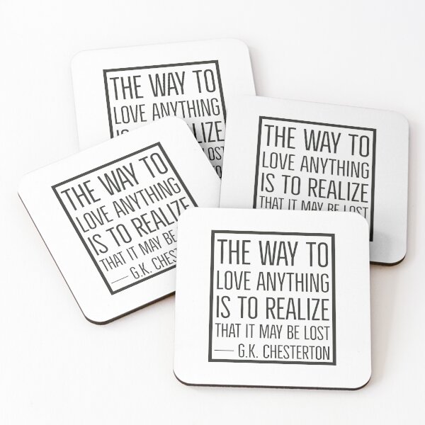 Item preview, GK Chesterton Quotes - Love designed and sold by HalpinDesign.