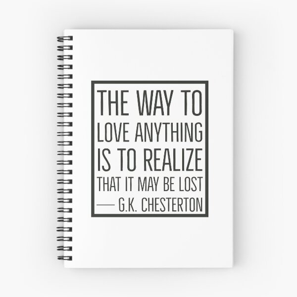 Item preview, GK Chesterton Quotes - Love designed and sold by HalpinDesign.