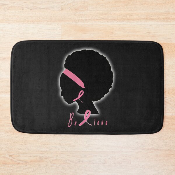 Item preview, Believe; Breast Cancer Awareness, Pink Ribbon Typography Design designed and sold by TDesignFactory.