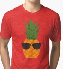 Camiseta de tejido mixto Cool Pineapple con gafas de sol