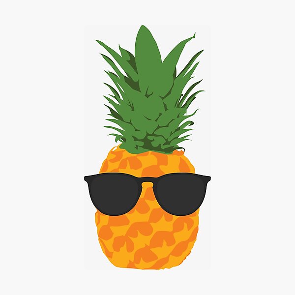 Pineapple with sunglasses