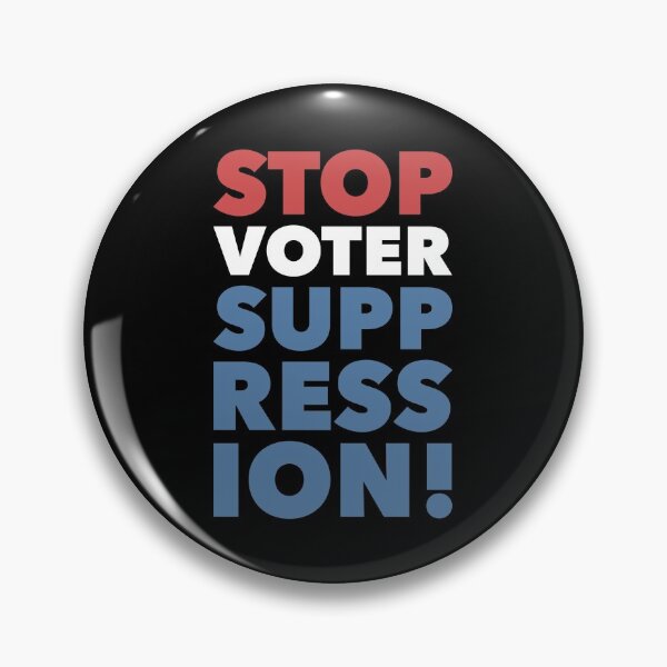 Item preview, Stop Voter Suppression designed and sold by Ellie and Jack.