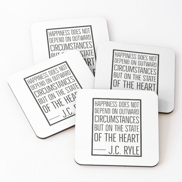 Item preview, JC Ryle Quotes - Happiness designed and sold by HalpinDesign.