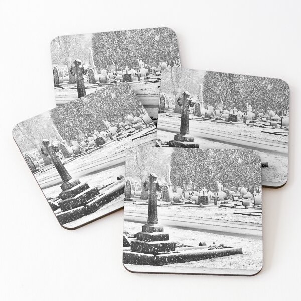 Item preview, Snowy graveyard designed and sold by Robert Steadman.
