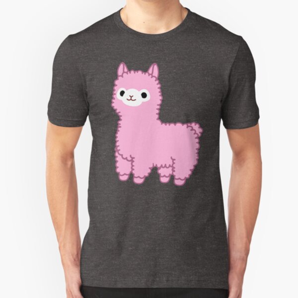 Pink Alpaca Slim Fit T-Shirt