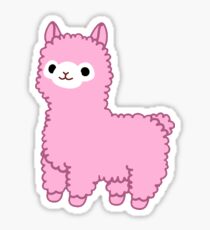 Pink Alpaca Sticker