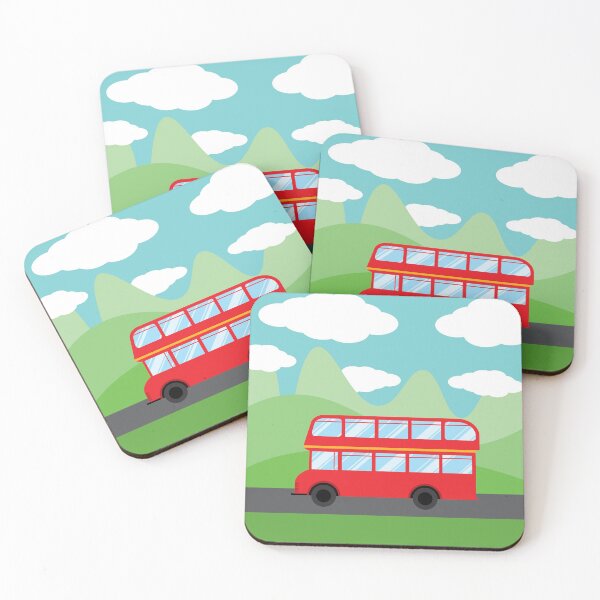 Item preview, Red Bus Landscape designed and sold by LydiaHDesigns.