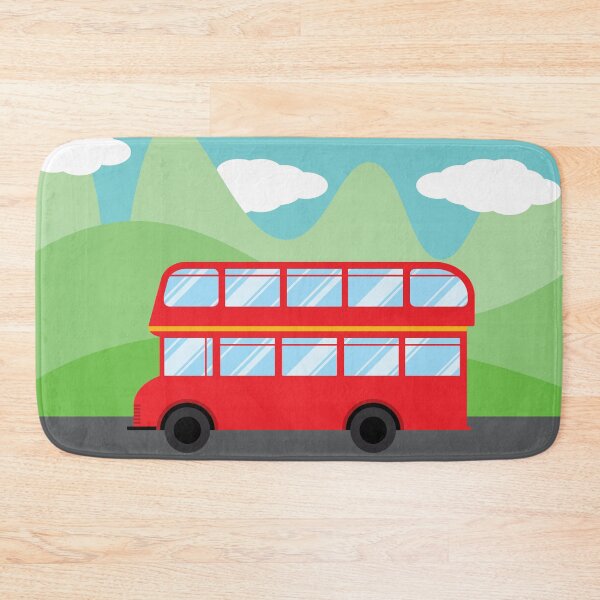 Item preview, Red Bus Landscape designed and sold by LydiaHDesigns.