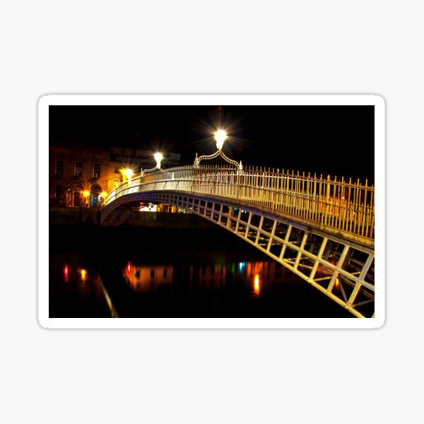 Item preview, Ha'Penny Bridge At Night designed and sold by Denise Abé.