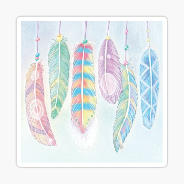 Plumes Sticker