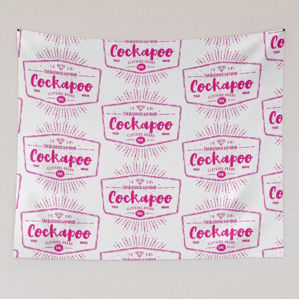 Item preview, Vintage Cockapoo (bright pink) designed and sold by CarpenterPhoto.
