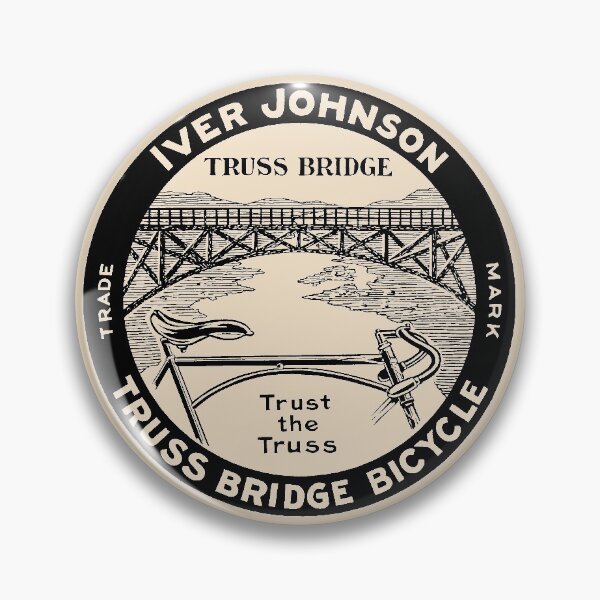 Item preview, Vintage retro Iver Johnson Truss Bridge bicycle ad designed and sold by aapshop.