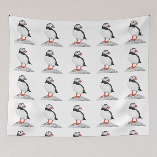 Item preview, Puffin pastel art designed and sold by IslesArt.