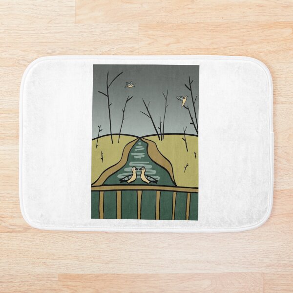 Item preview, river with birds background designed and sold by Gamelof.