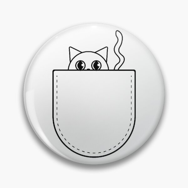 Item preview, Cat pocking it's head out of a pocket designed and sold by LydiaHDesigns.