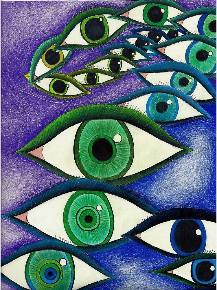 "Trippy Eyes" Canvas Print by ArtbyMeganBrock Redbubble