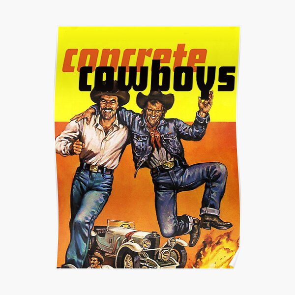 "Concrete Cowboy" Poster for Sale by steernjej Redbubble