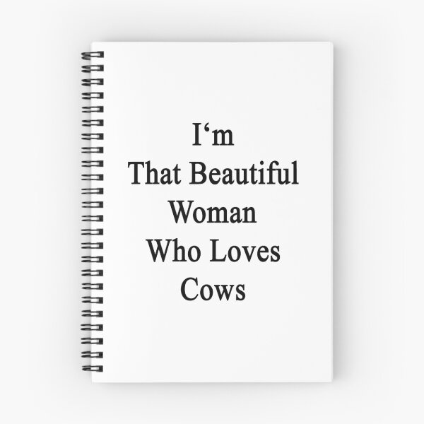 Item preview, I'm That Beautiful Woman Who Loves Cows  designed and sold by supernova23.
