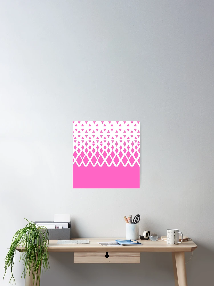 Thumbnail 2 of 3, Poster, Pink Diamond Pattern designed and sold by ForgeCreativity.
