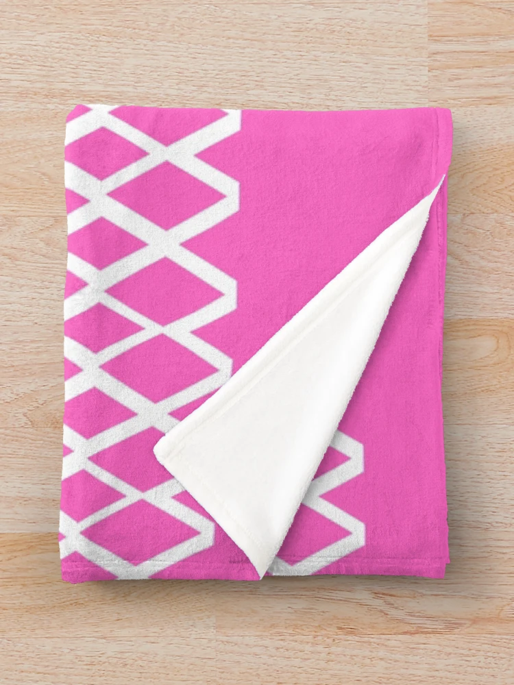 Thumbnail 3 of 6, Throw Blanket, Pink Diamond Pattern designed and sold by ForgeCreativity.