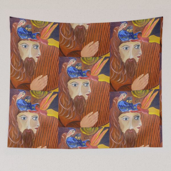 Item preview, King David and Visavis, modern art, Chagall, Individuäll designed and sold by Bach-art.