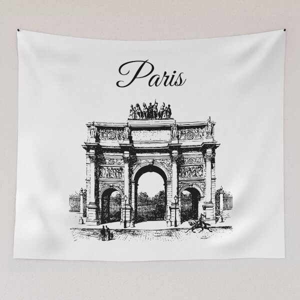 Item preview,  white paris architecture design designed and sold by nerobi.