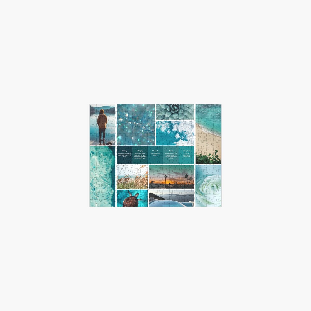 Turquoise Shades of Serenity. Soul Snapshot Jigsaw Puzzle