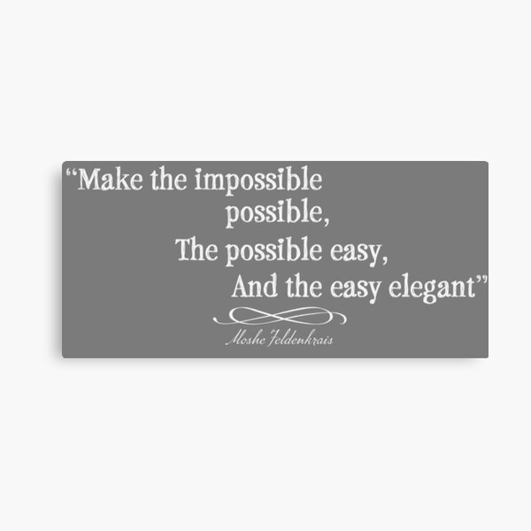 Make the possible easy Canvas Print