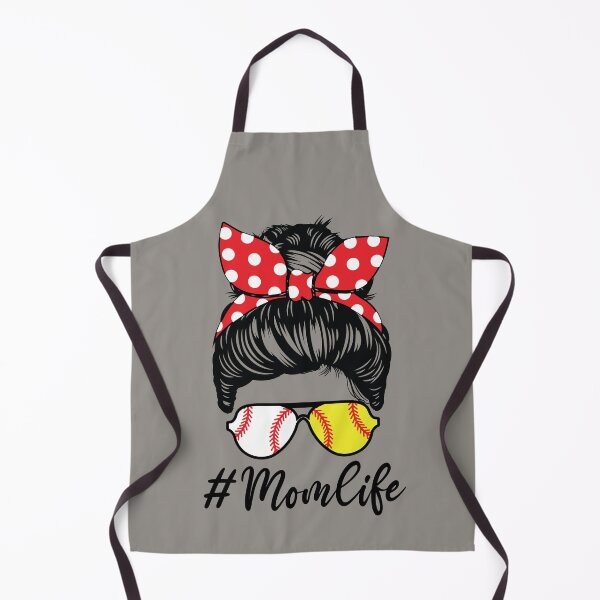 Item preview, Mom Life Softball Baseball Mom Messy Bun Hair Funny Mothers Day designed and sold by clothesy7.