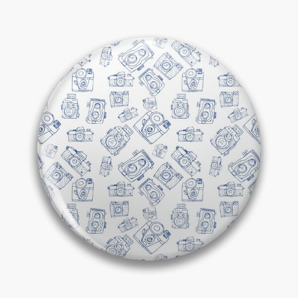 Item preview, Retro Vintage Photo Cameras In Indigo Blue designed and sold by RosalieReeves.