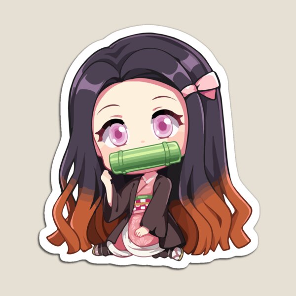 Nezuko Kamado Demon Slayer Kny Waifu Cute Kawaii Magnets Redbubble ...