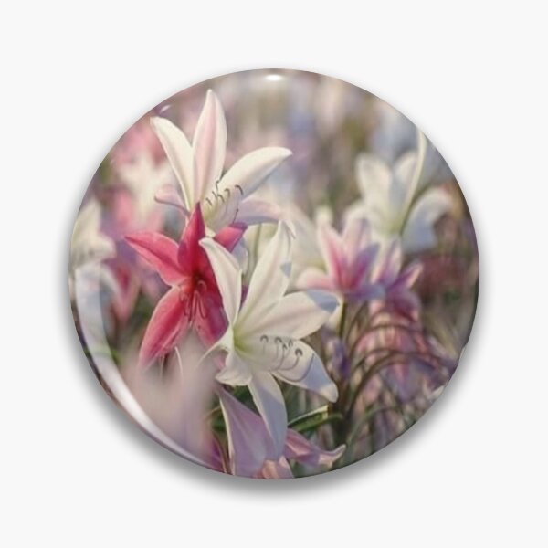 Item preview, Pink and White Sandhof Lilies. designed and sold by LizziesSpace.
