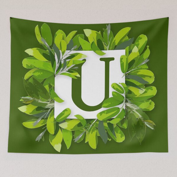 Item preview, Monogram U Foliage Frame | Wedding Letters | Floral Letter designed and sold by VinBasis.