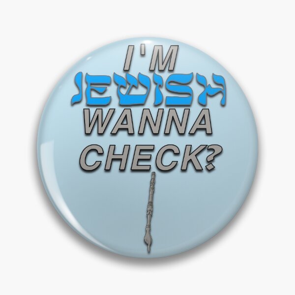 Item preview, Wanna Check? I'm Jewish designed and sold by aribluestein.