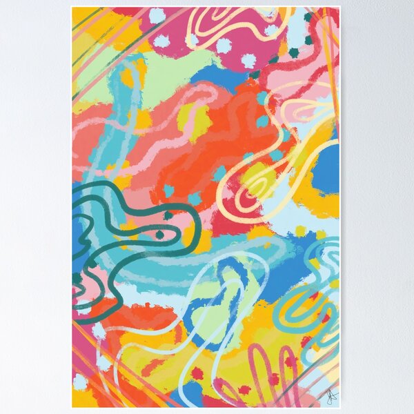 Item preview, Fun Colorful Abstract Background designed and sold by julesanderson.