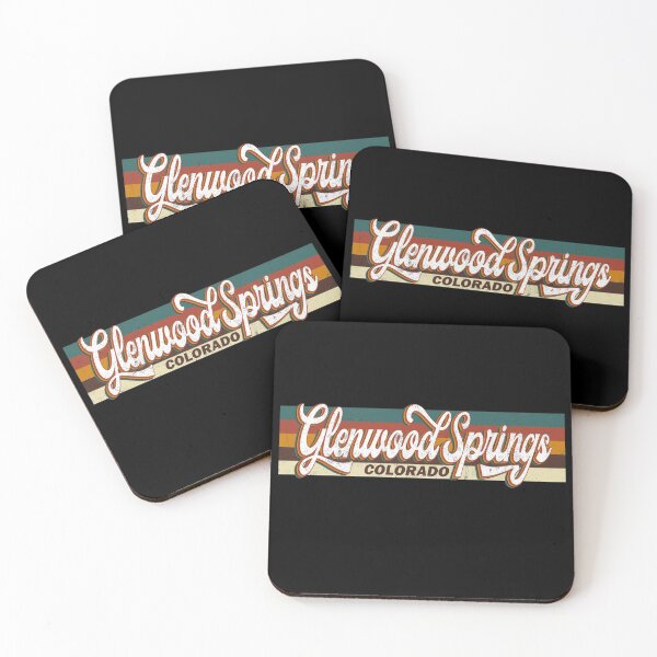 Item preview, Glenwood Spring Colorado US State Map Vintage Retro 70s 80s style designed and sold by CMonica73.