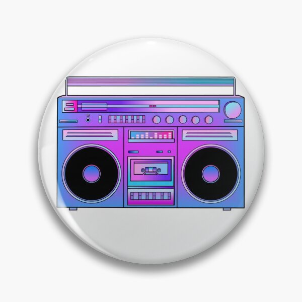 Item preview, Musical Cotton Candy Blue Pink Boombox  designed and sold by Deborah Camp.
