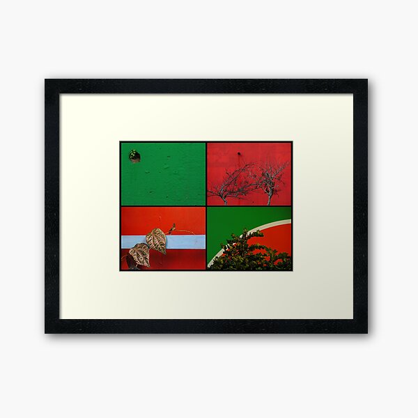 Urban Nature Collage Framed Art Print