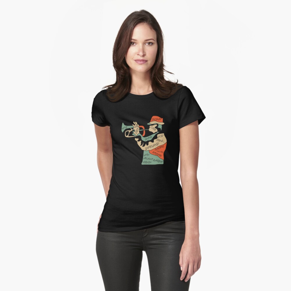 Item preview, Fitted T-Shirt designed and sold by jazzworldquest.