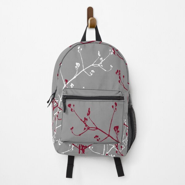 Item preview, Modern Art Gray Burgundy Floral Abstract designed and sold by tanjica.